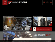 Tablet Screenshot of fonderie-vincent.com